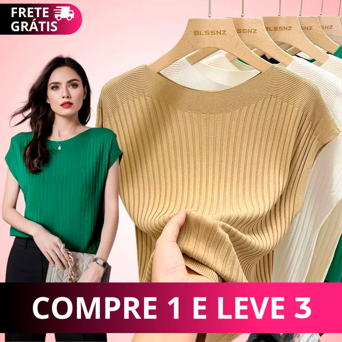 (🔥Compra 1 y Llévate 5) Blusas Liana de Tejido Viscoelástico - ¡Ideal para el verano 🔥 + Súper regalo