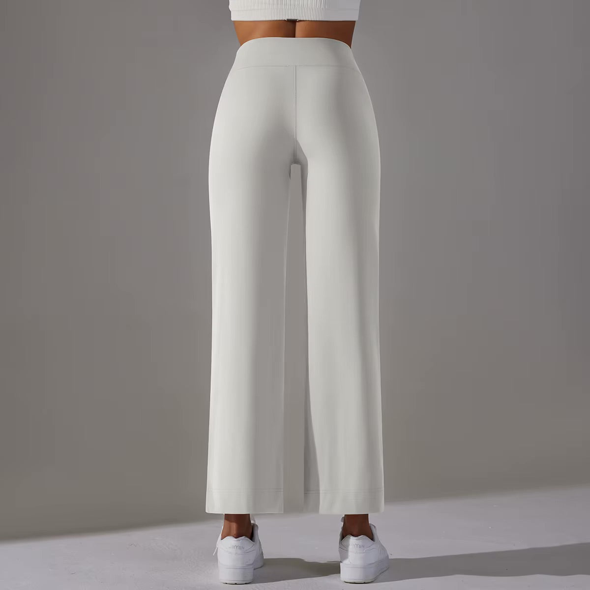 Pantalon confort taille haute | Blanc