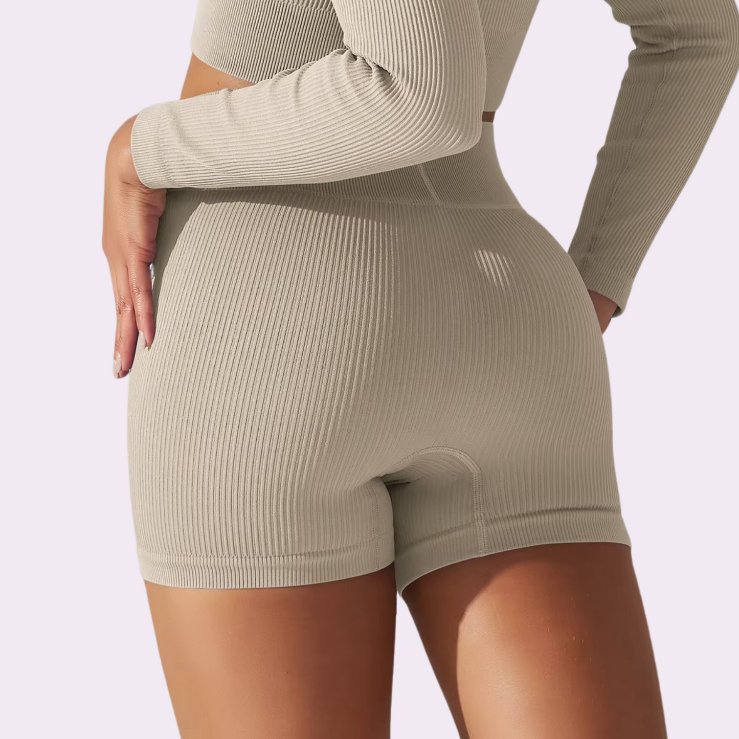 Short cycliste court | Beige