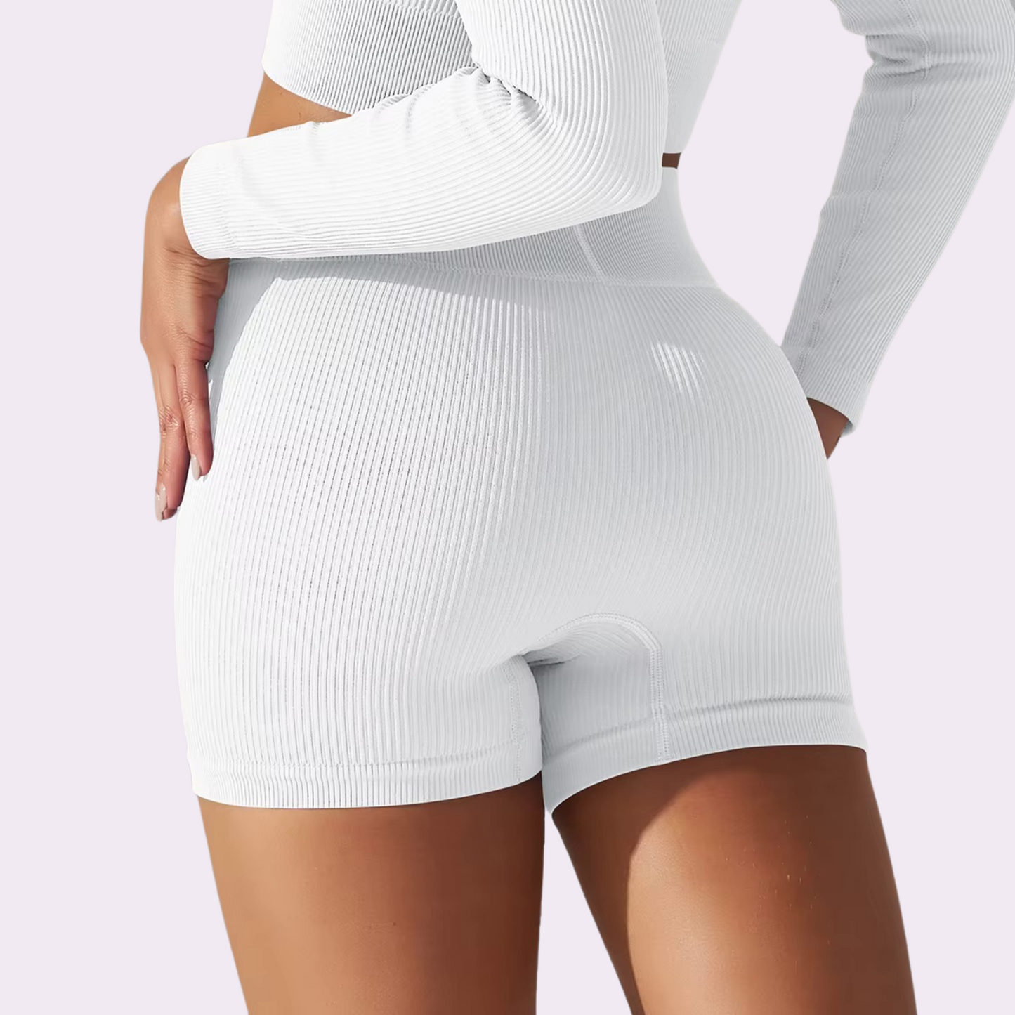 Short cycliste court | Blanc