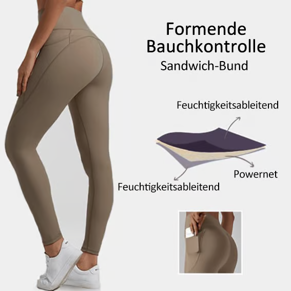 ÚLTIMO DÍA 49 % DE DESCUENTO🔥Leggings de cintura alta con control de abdomen para entrenar🔥