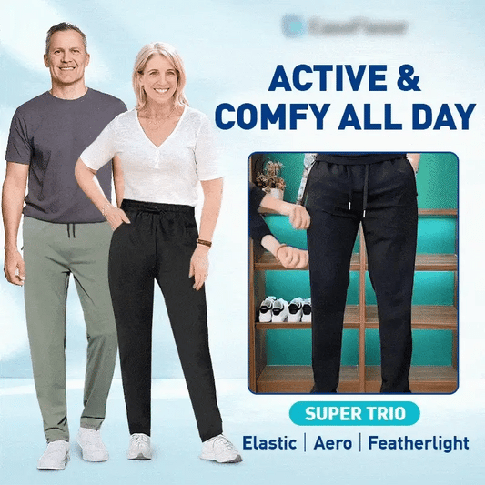 💖¡ÚLTIMO DÍA DE OFERTAS 50% DE DESCUENTO!❄️Pantalón elástico unisex de secado rápido sin cierre