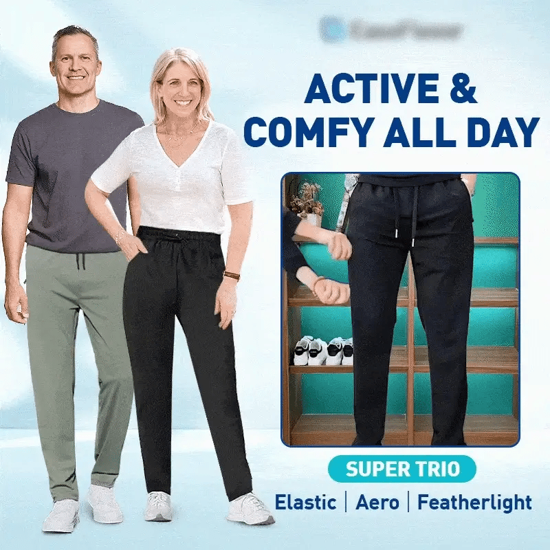 💖¡ÚLTIMO DÍA DE OFERTAS 50% DE DESCUENTO!❄️Pantalón elástico unisex de secado rápido sin cierre
