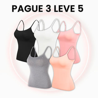 Camiseta Confortable con Sujetador Incorporado y Tejido Transpirable - (PAGA 2 y LLEVA 5) + Súper Regalo