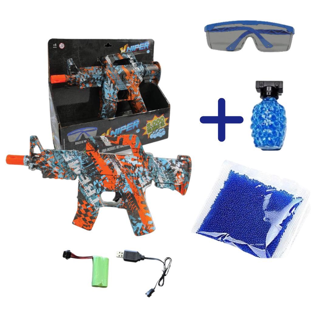 Lançador OrbiGel AK-47 (+10.000 bolinhas)