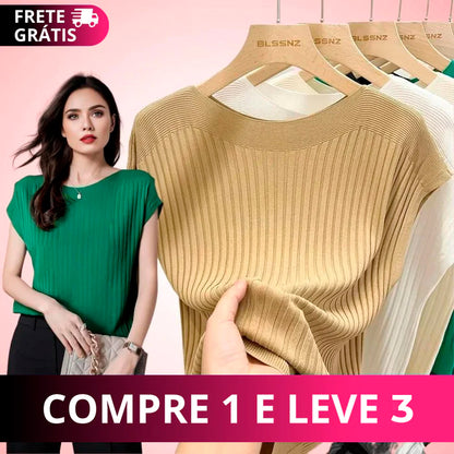 (🔥Compra 1 y Llévate 5) Blusas Liana de Tejido Viscoelástico - ¡Ideal para el verano 🔥 + Súper regalo