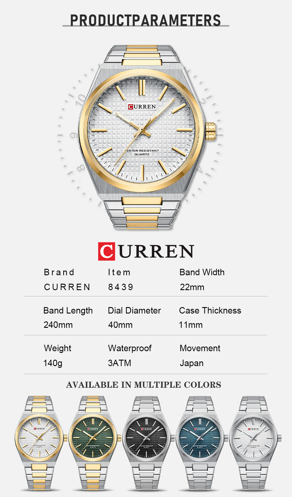 💎Reloj de pulsera para hombre con correa de acero sencilla de negocios