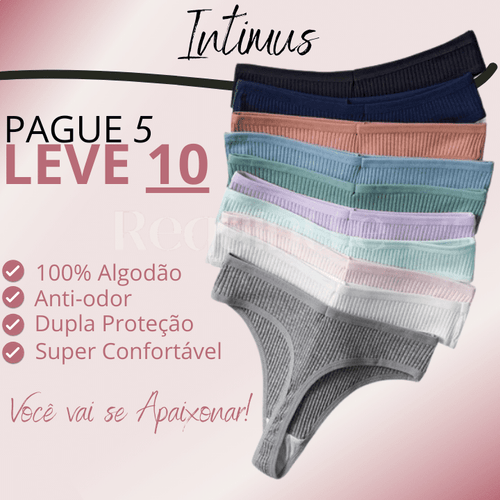 Kit Braguitas Intimus de Algodón [Compra 5 y Llévate 10] + Envío Gratis
