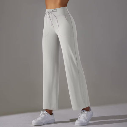 Pantalon confort taille haute | Blanc