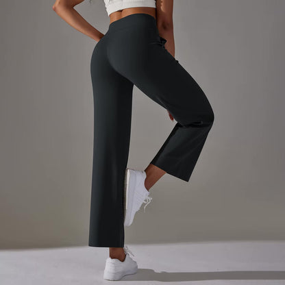 Pantalon confort taille haute | Noir