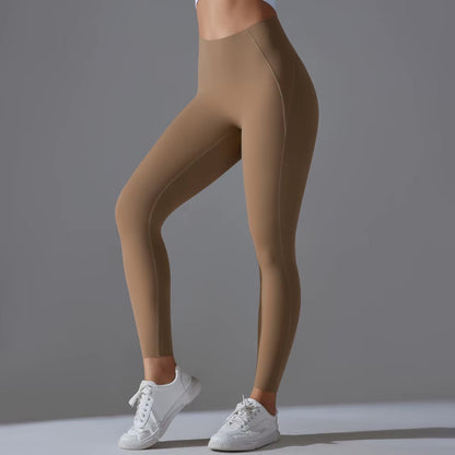 Legging taille haute | Brun