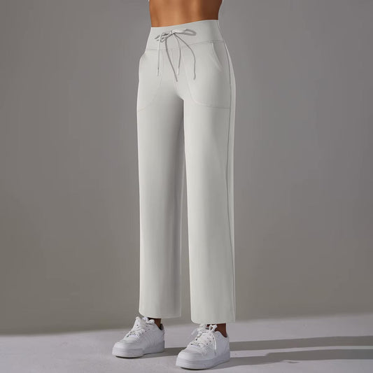 Pantalon confort taille haute | Blanc
