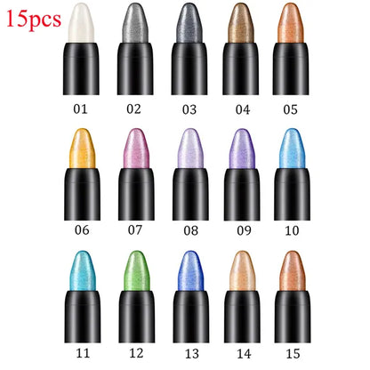 Lápiz de sombra | Set de 15 colores a prueba de agua