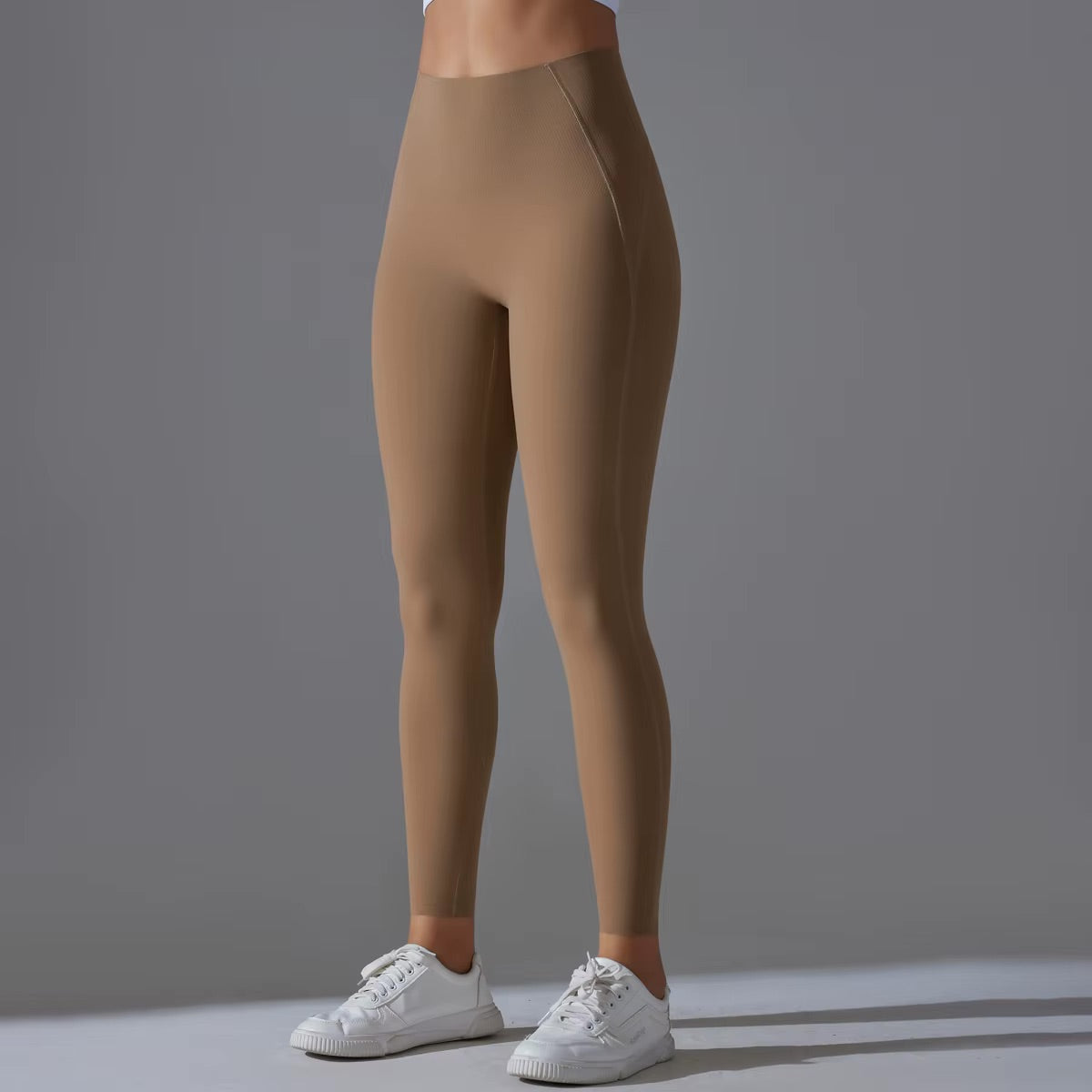 Legging taille haute | Brun