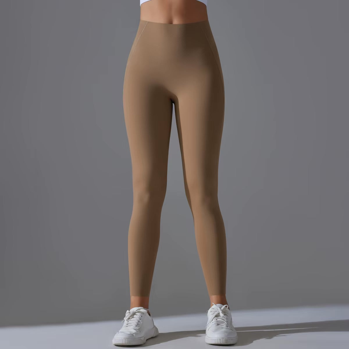 Legging taille haute | Brun