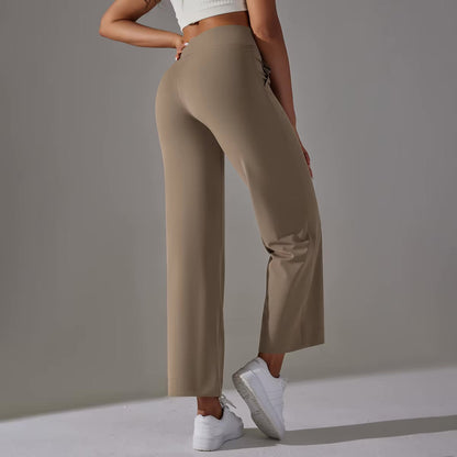 Pantalon confort taille haute | Sable