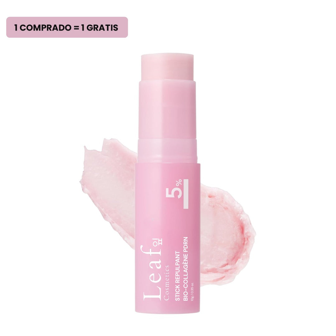 Stick reafirmante bio-colágeno PDRN de Refinata sobre fondo blanco