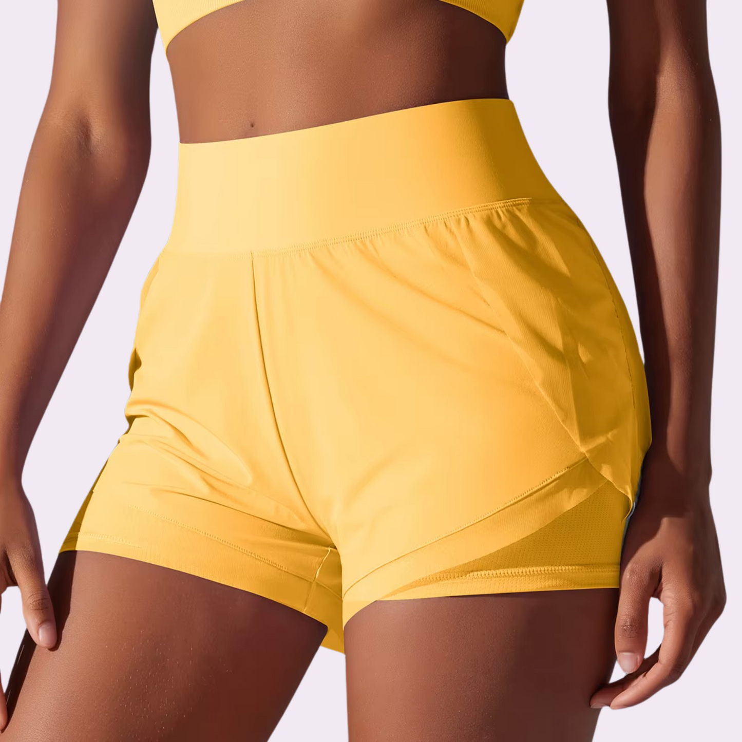 Short de sport | Jaune