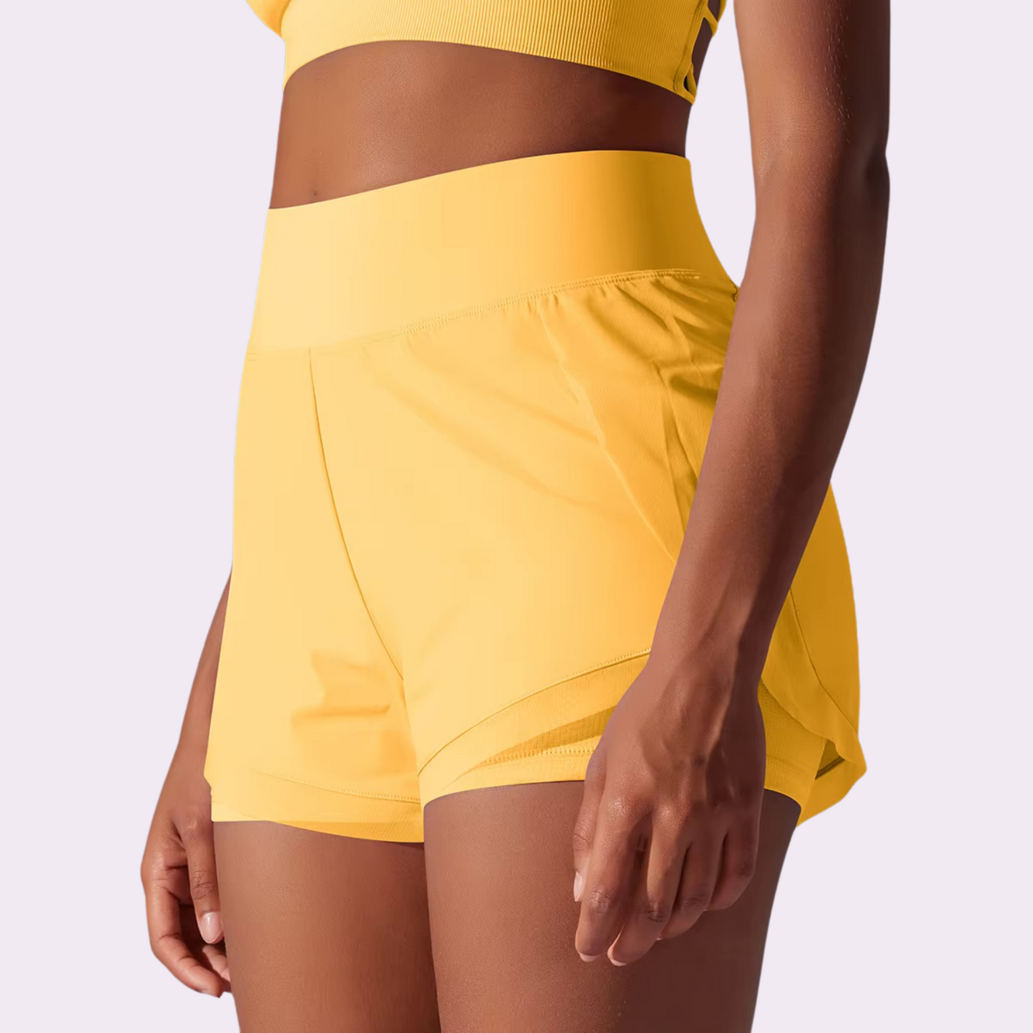 Short de sport | Jaune