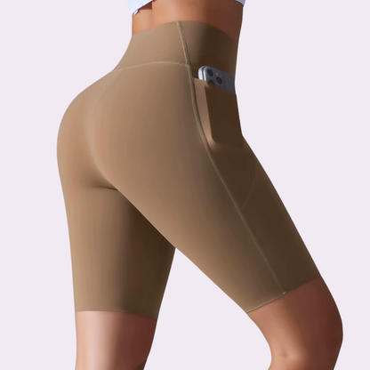 Short cycliste | Brun