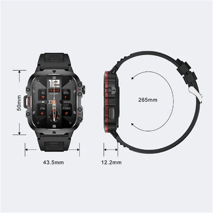 Robusto reloj inteligente para exteriores – más de 100 modos deportivos