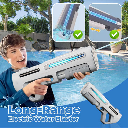 ⏳Tiempo limitado 50% de descuento💥Pistola de agua eléctrica de largo alcance con LED para niños y adultos