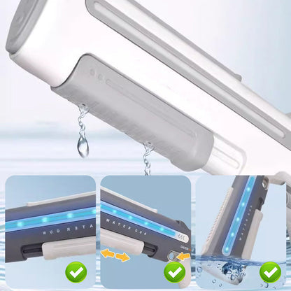 ⏳Tiempo limitado 50% de descuento💥Pistola de agua eléctrica de largo alcance con LED para niños y adultos