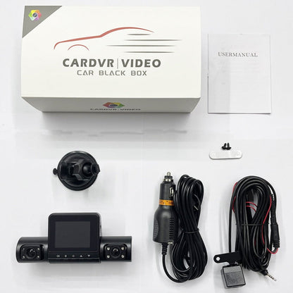 💥Oferta de tiempo limitado a mitad de precio - Cámara de salpicadero de coche de 4 canales 1080P con visión nocturna