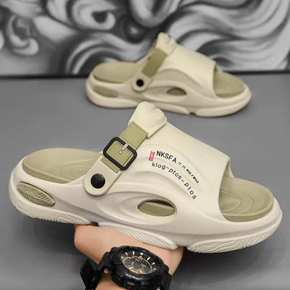 🚀2025 nuevas pantuflas antideslizantes de doble uso para hombres, para exteriores y deportes