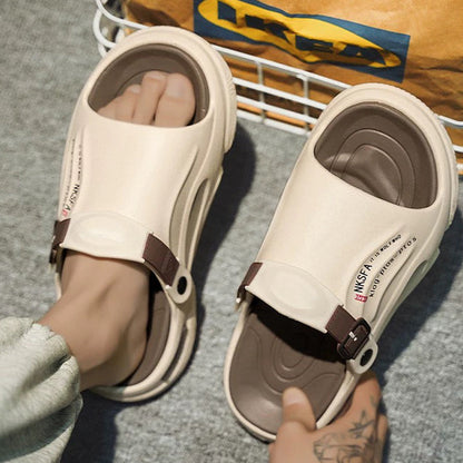 🚀2025 nuevas pantuflas antideslizantes de doble uso para hombres, para exteriores y deportes