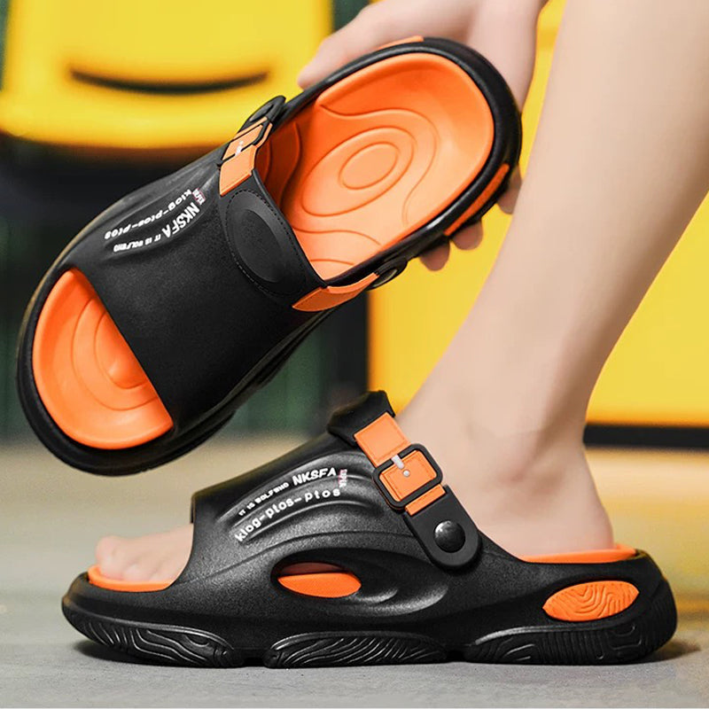 🚀2025 nuevas pantuflas antideslizantes de doble uso para hombres, para exteriores y deportes