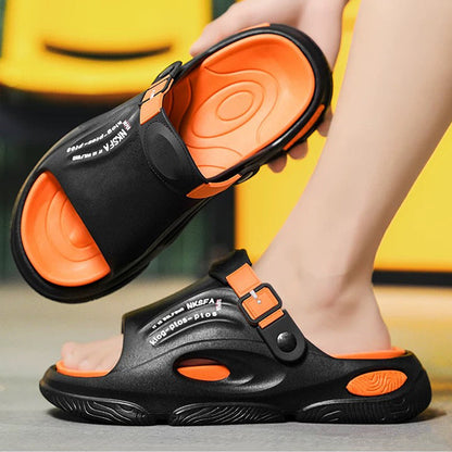 🚀2025 nuevas pantuflas antideslizantes de doble uso para hombres, para exteriores y deportes