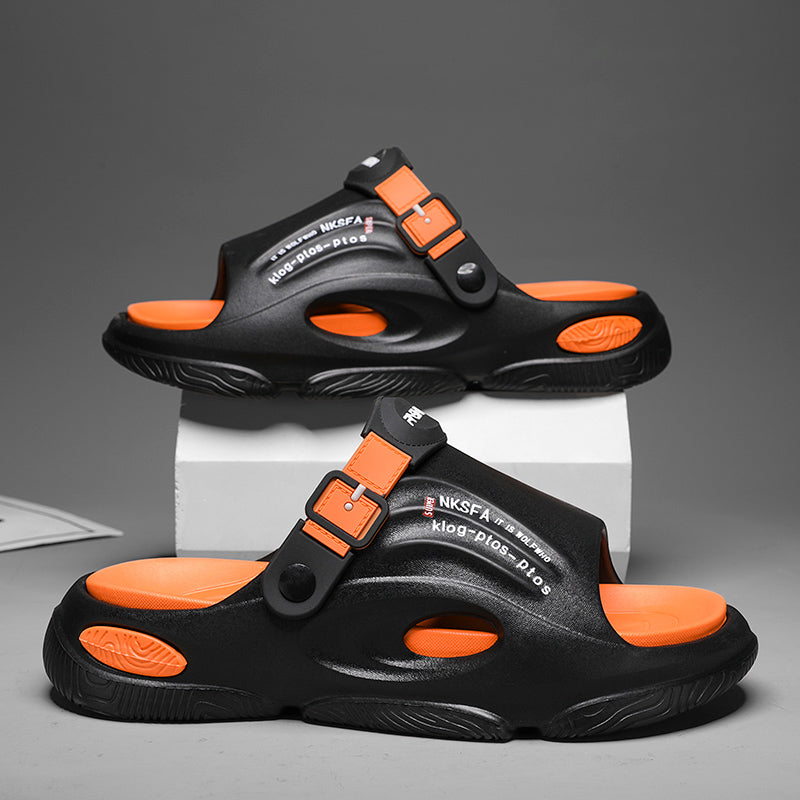 🚀2025 nuevas pantuflas antideslizantes de doble uso para hombres, para exteriores y deportes