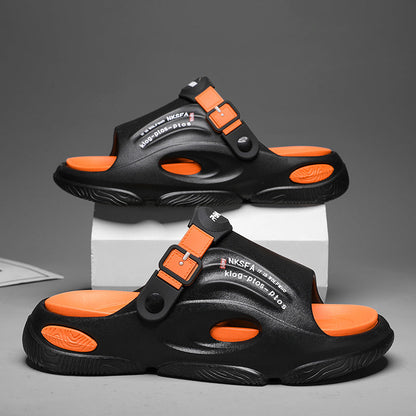 🚀2025 nuevas pantuflas antideslizantes de doble uso para hombres, para exteriores y deportes