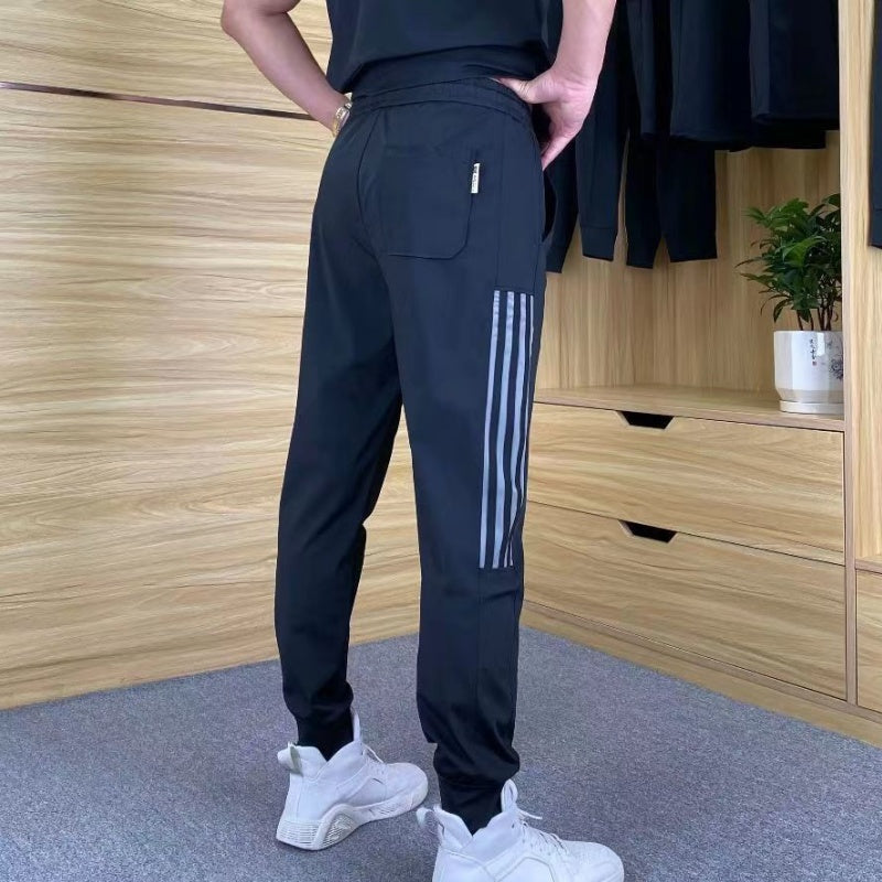 👖Herren High Stretch Kurzarm-Top  Jogginghose 2er-Set