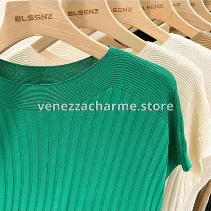 (🔥Compra 1 y Llévate 5) Blusas Liana de Tejido Viscoelástico - ¡Ideal para el verano 🔥 + Súper regalo