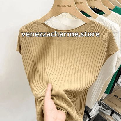 (🔥Compra 1 y Llévate 5) Blusas Liana de Tejido Viscoelástico - ¡Ideal para el verano 🔥 + Súper regalo